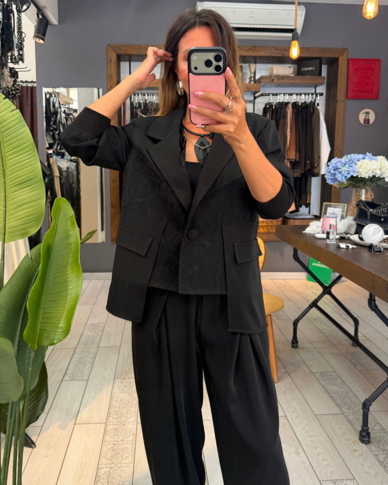 Uma Dantelli Blazer (Siyah)