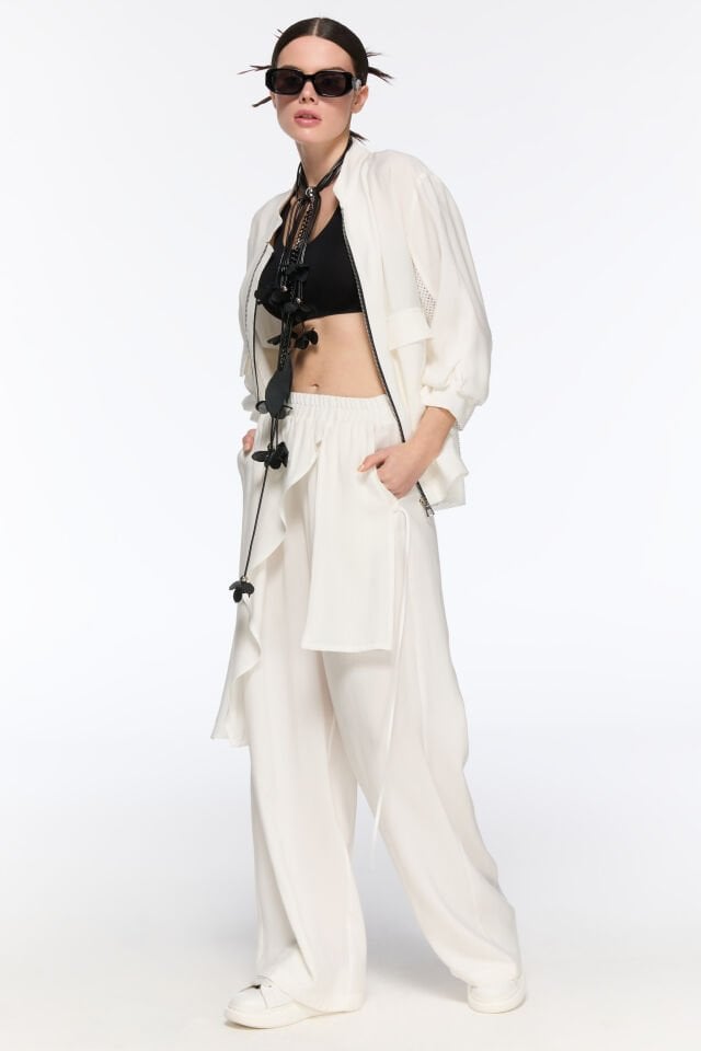 Jenner Tasarım Pantolon (beyaz)