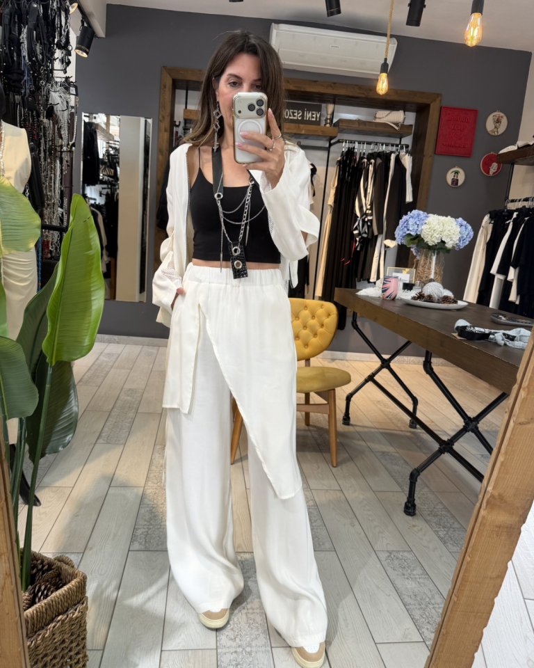 Jenner Tasarım Pantolon (beyaz)