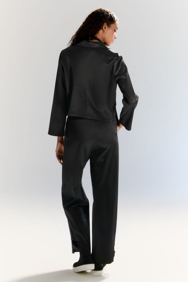 Aron Paça Detaylı Pantolon (siyah)