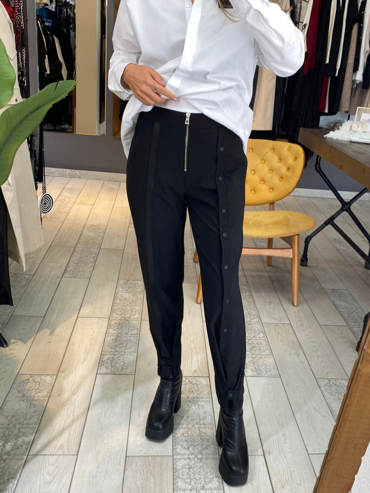 Pulma Çıtçıtlı Pantolon (siyah)