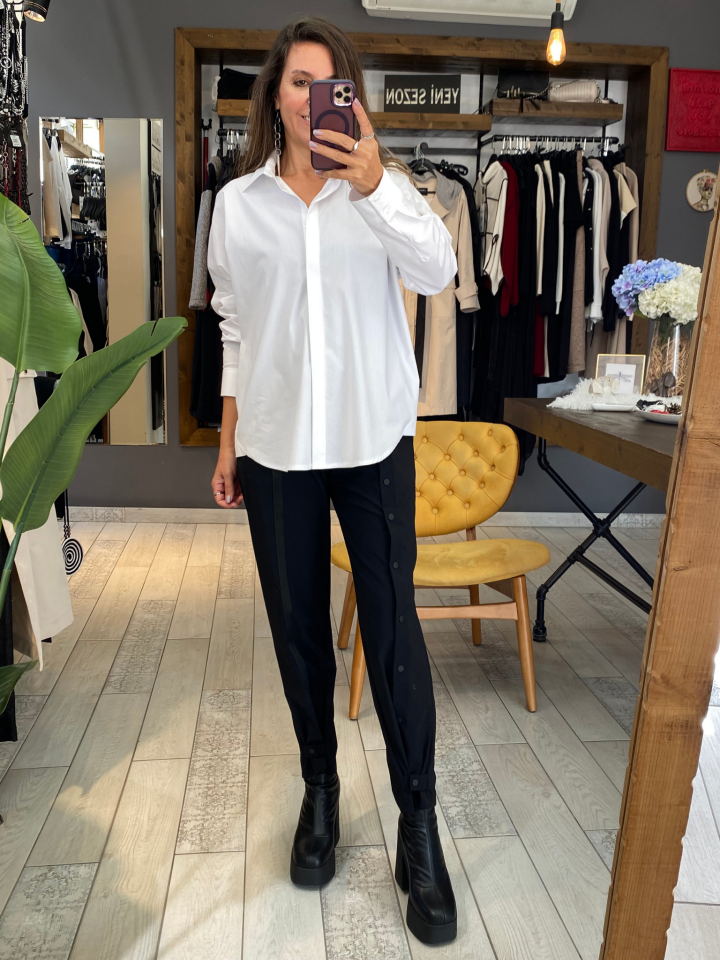 Pulma Çıtçıtlı Pantolon (siyah)