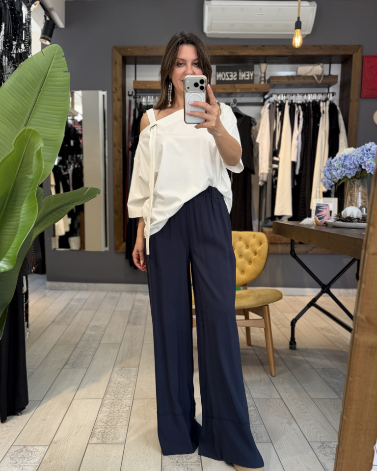 Arya Omuz Detaylı Bluz(beyaz)