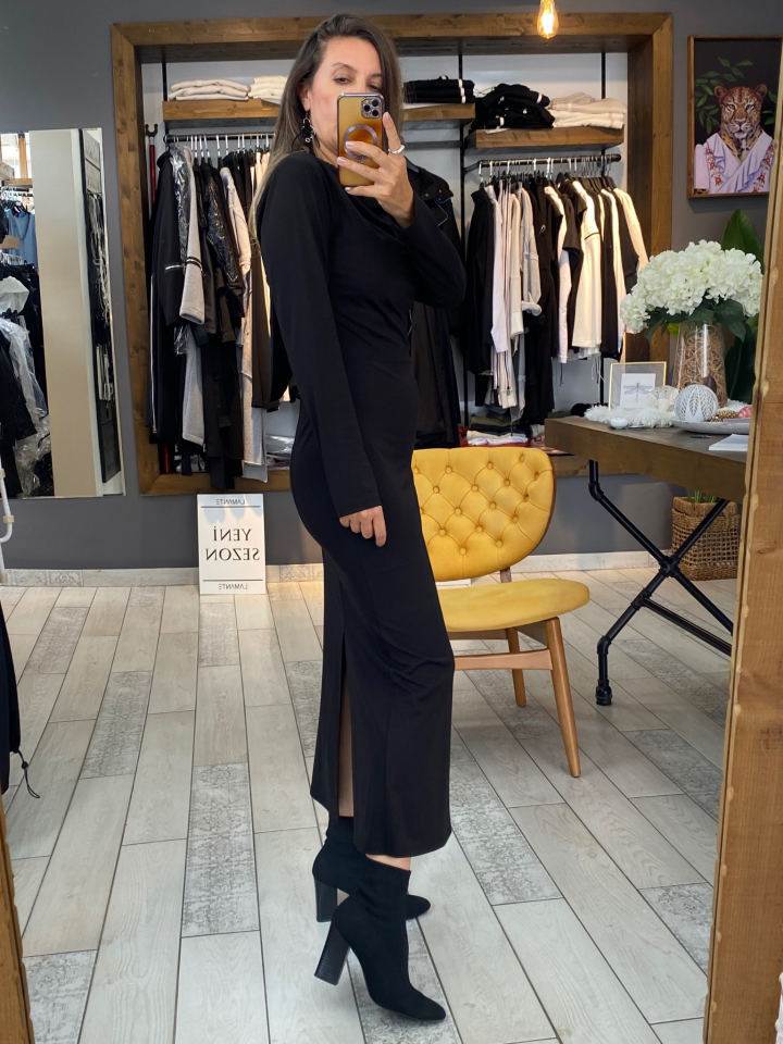 Sophie Sırt Dekolteli Elbise