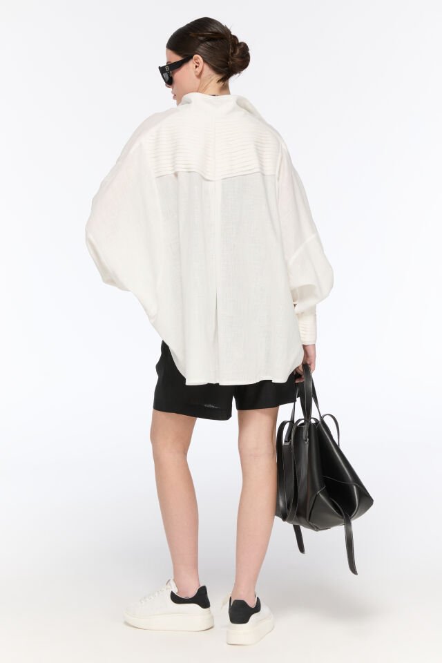 Alba Keten Gömlek/Ceket (kum)