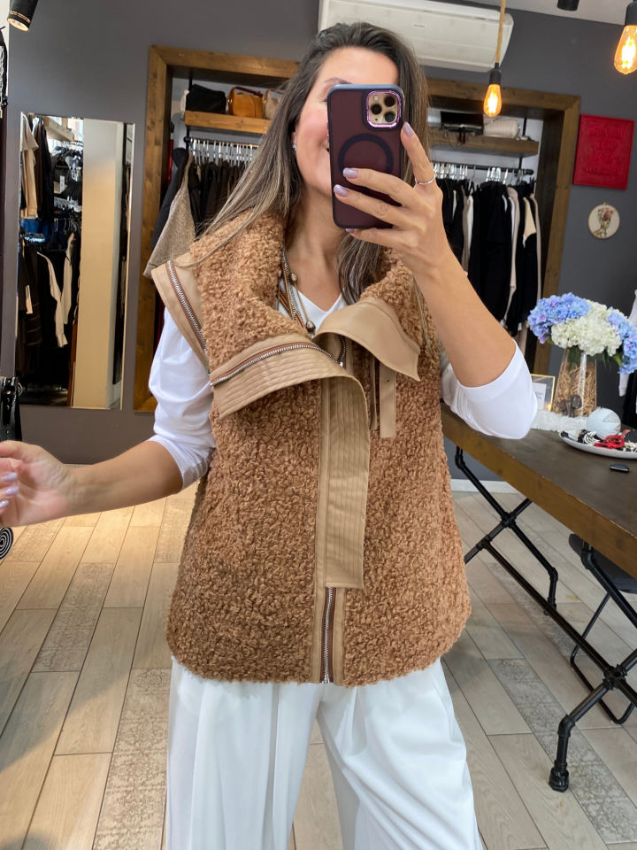 Aron Buklet Yelek (taba)