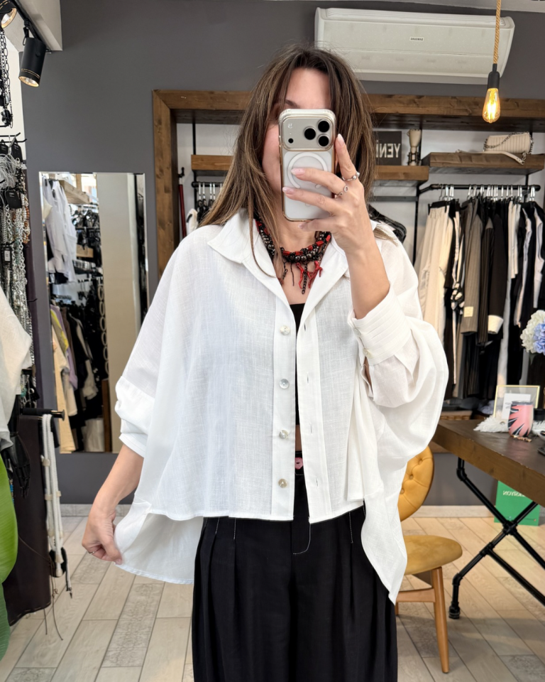 Alba Keten Gömlek/Ceket (beyaz)