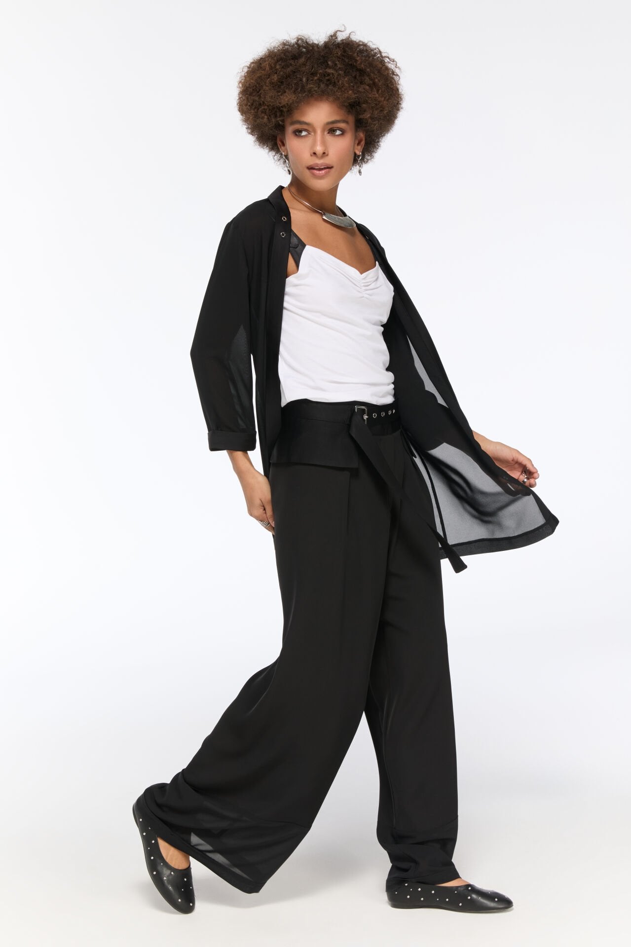 Eva Şifon Ceket (siyah)