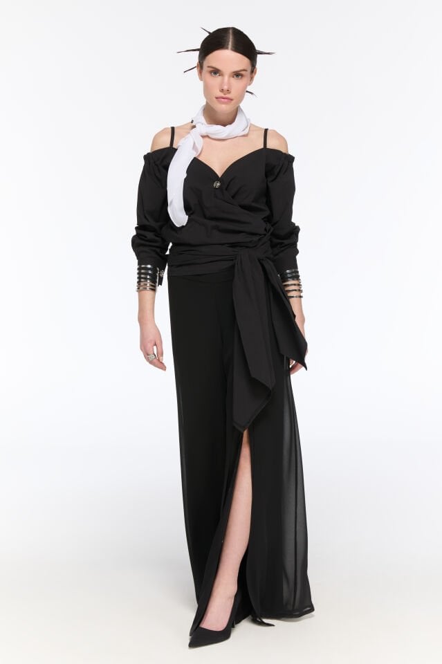 Vega Şifon Pantolon (siyah)