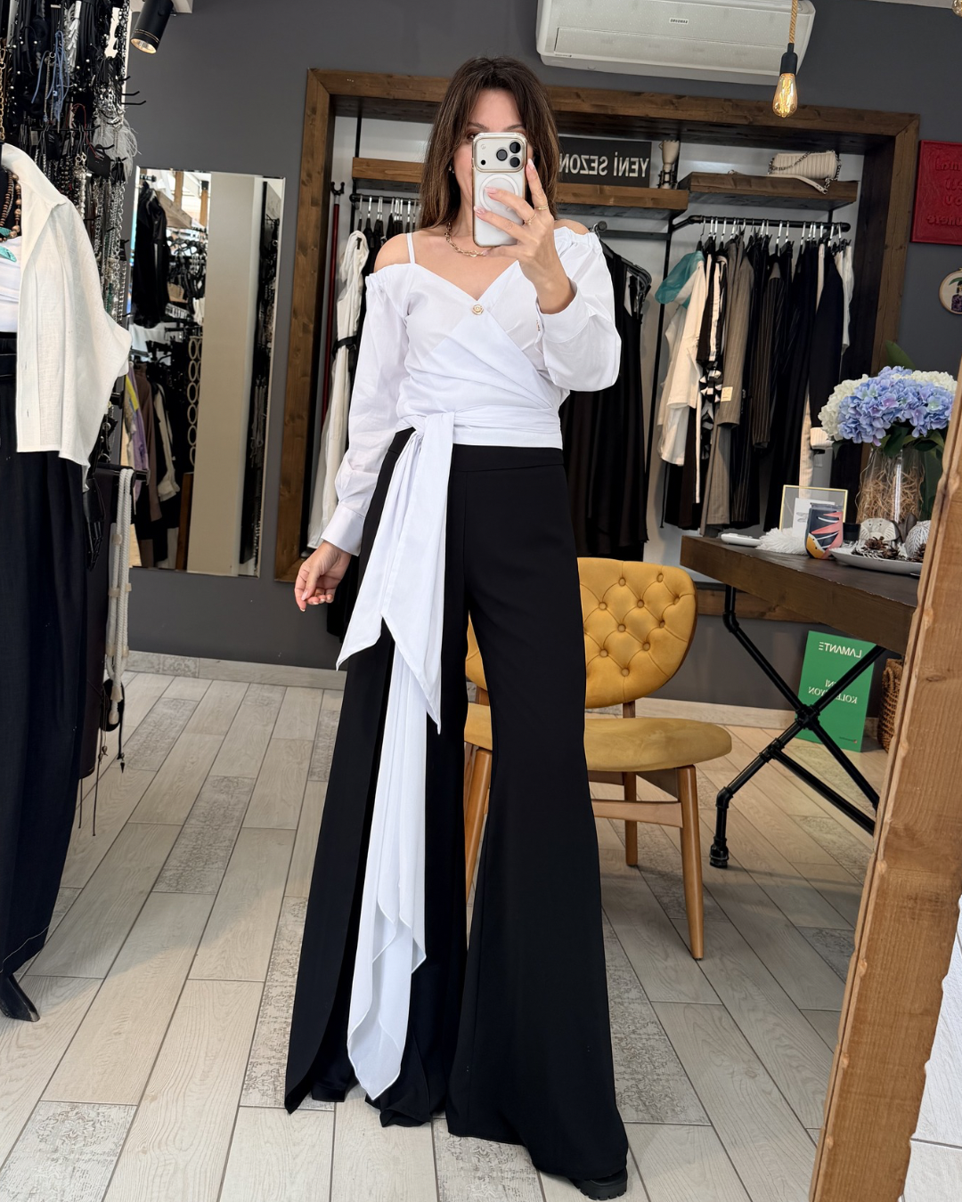 Vega Şifon Pantolon (siyah)