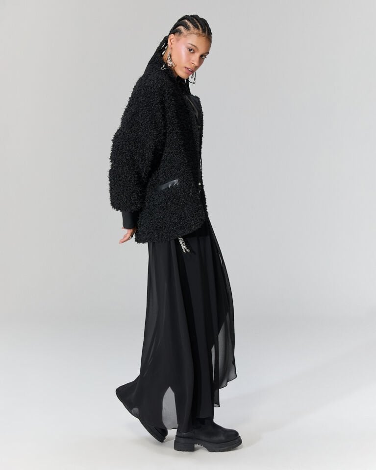 Zeyn Buklet Mont (siyah)