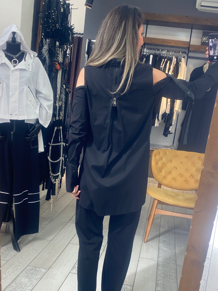 Dia Açık Omuzlu Gömlek (siyah)