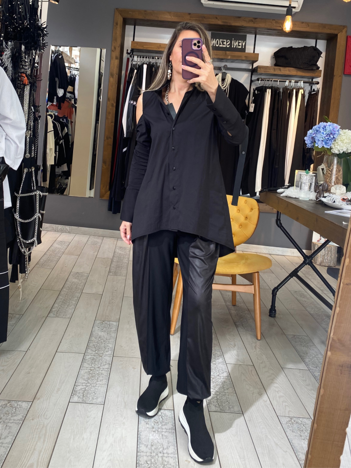 Dia Açık Omuzlu Gömlek (siyah)