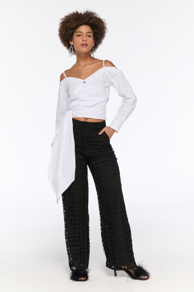 Rose Kruvaze Gömlek (beyaz)