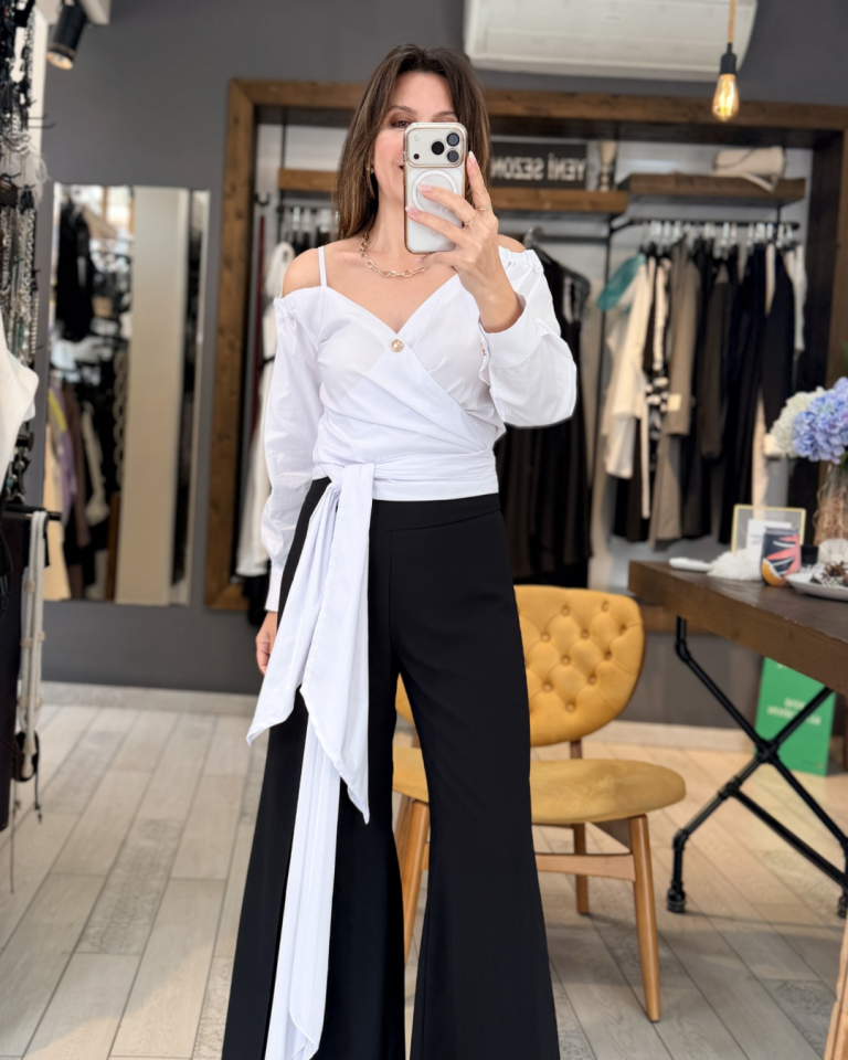 Rose Kruvaze Gömlek (beyaz)