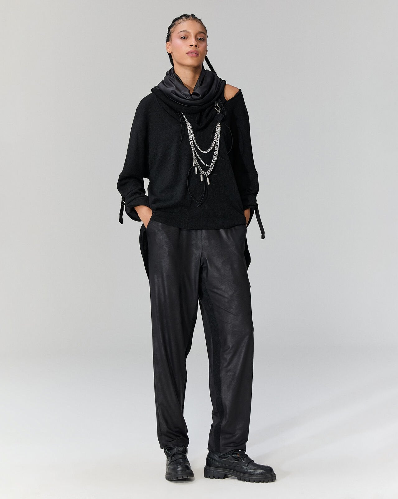 Tilly Deri Görünümlü Pantolon