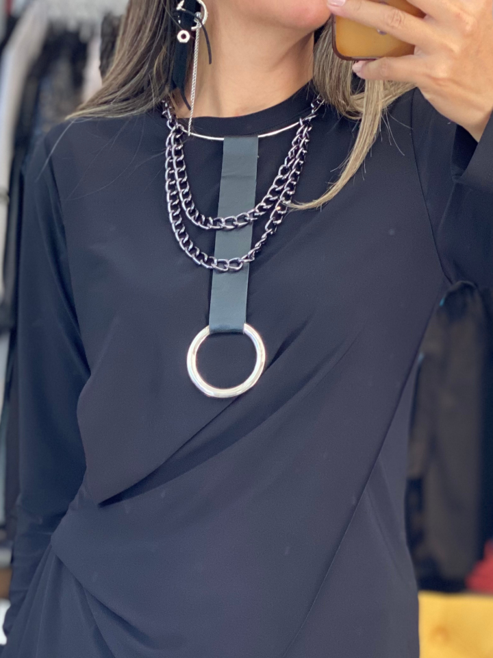 Liyn Halka Detaylı Kolye
