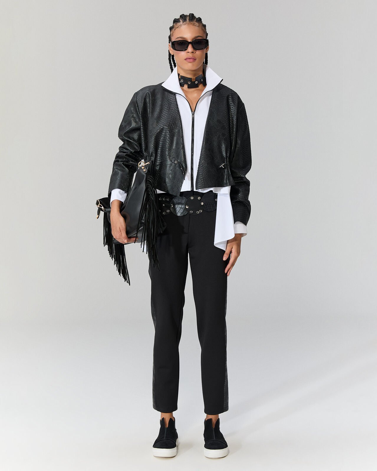 Luca Krokodil Deri Ceket/Gömlek