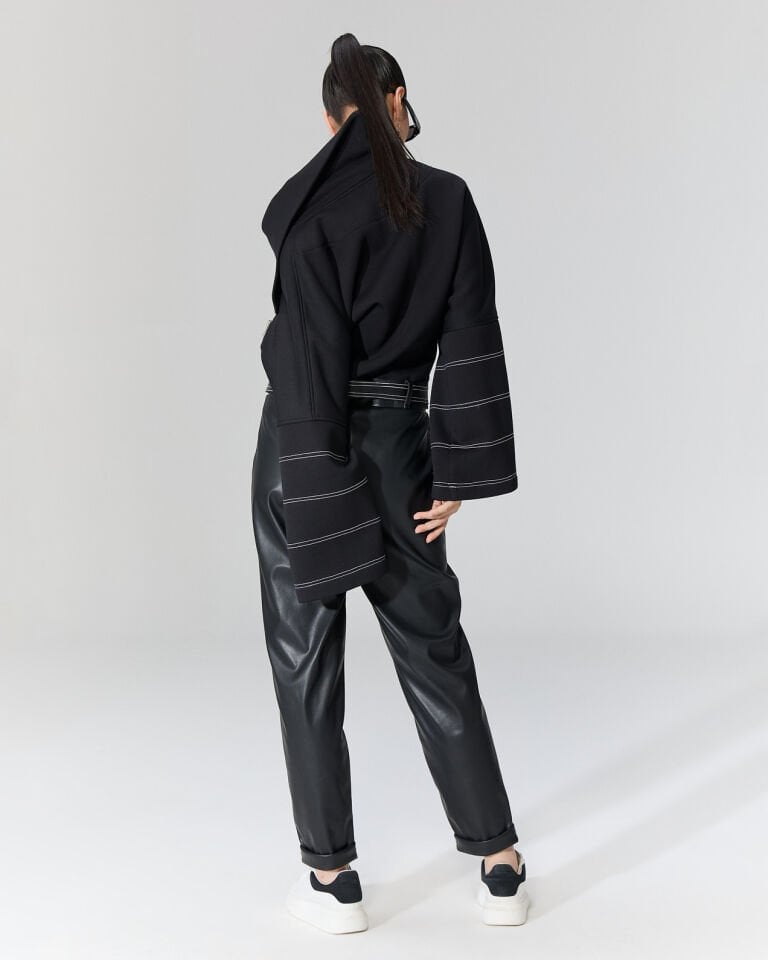 Olivia Kontrast Dikişli Mont