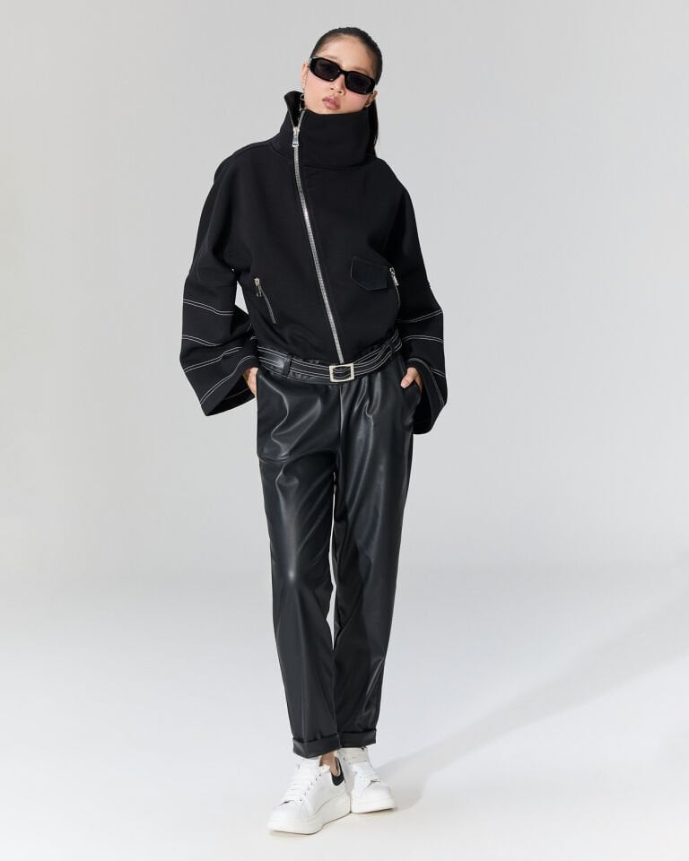 Olivia Kontrast Dikişli Mont