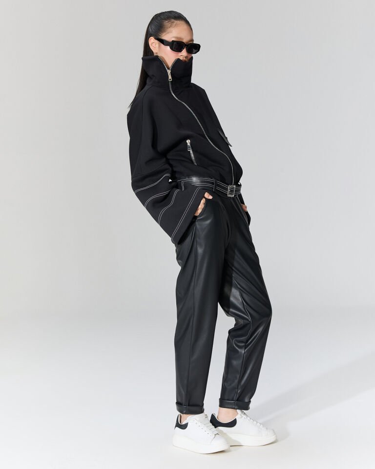 Olivia Kontrast Dikişli Mont