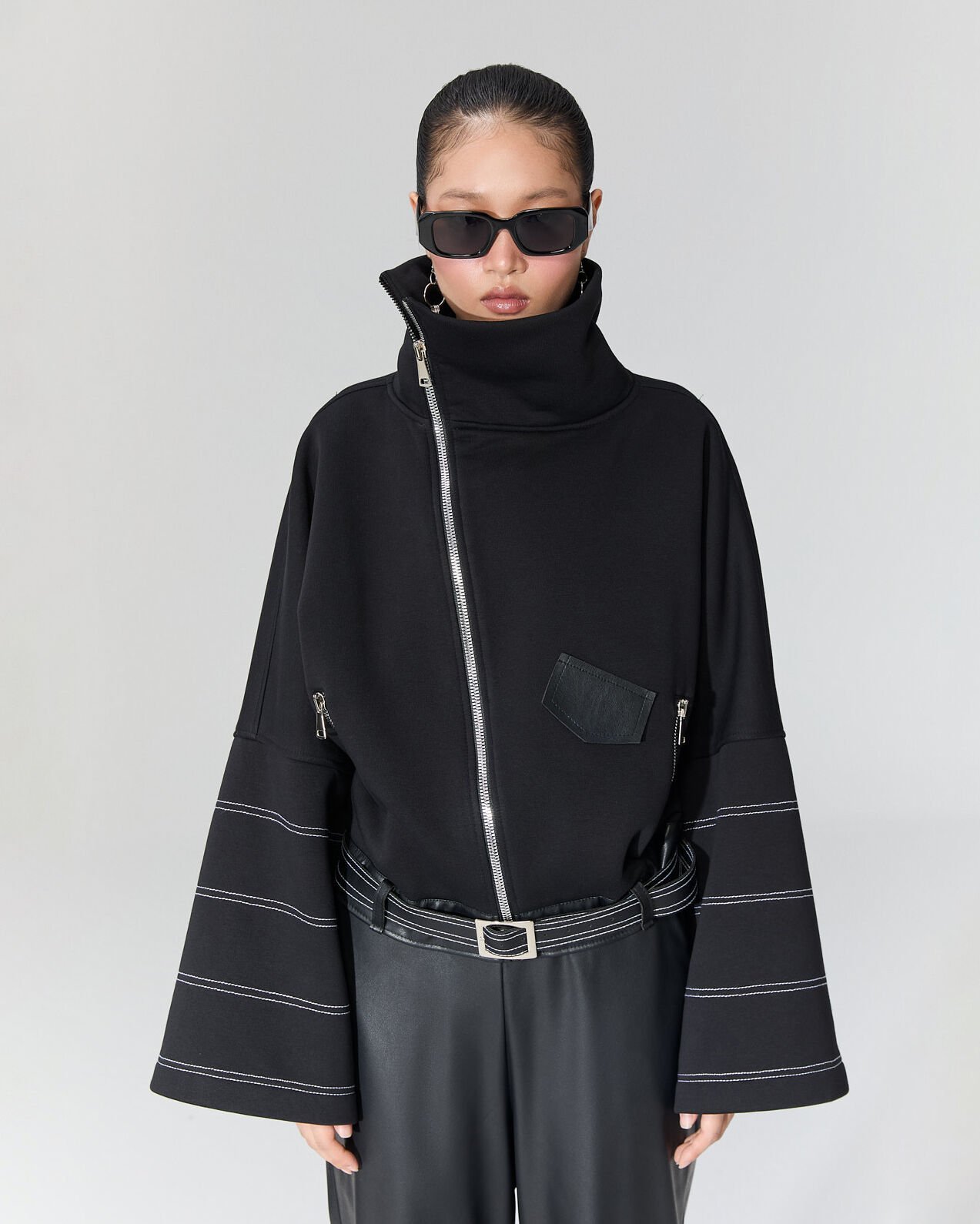 Olivia Kontrast Dikişli Mont