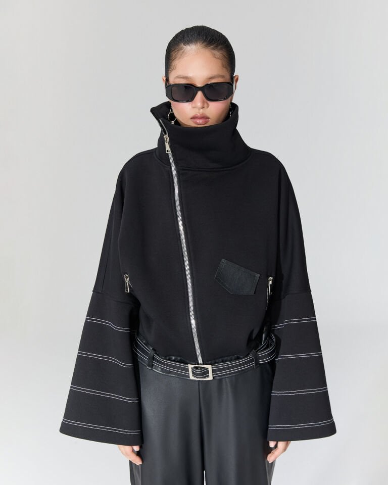 Olivia Kontrast Dikişli Mont