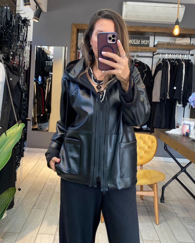 Miles Fileli Deri Ceket