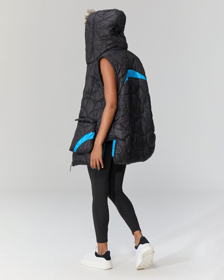 Raffey Mavi Astarlı Yelek (siyah)