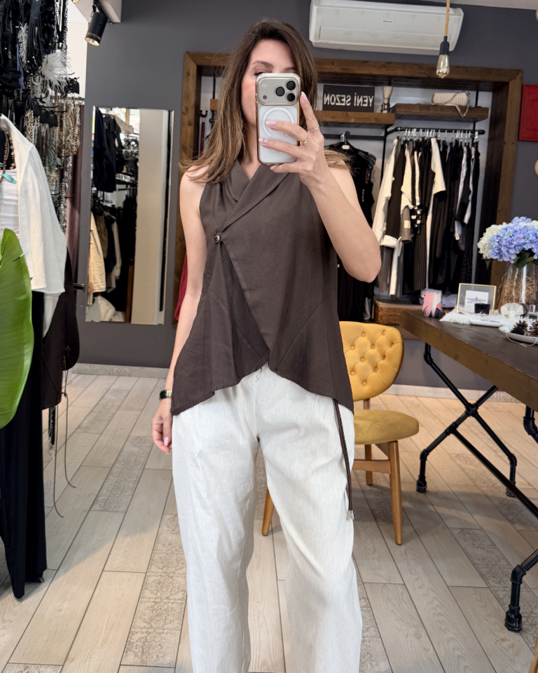 Alya Bluz/Yelek (kahverengi)