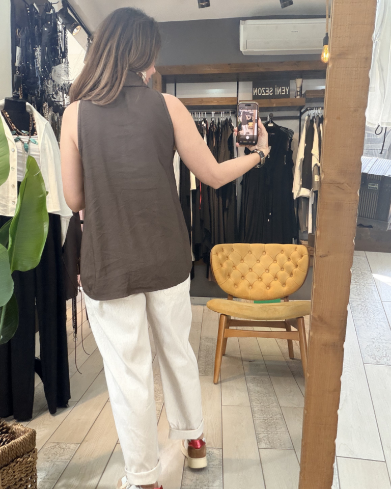 Alya Bluz/Yelek (kahverengi)