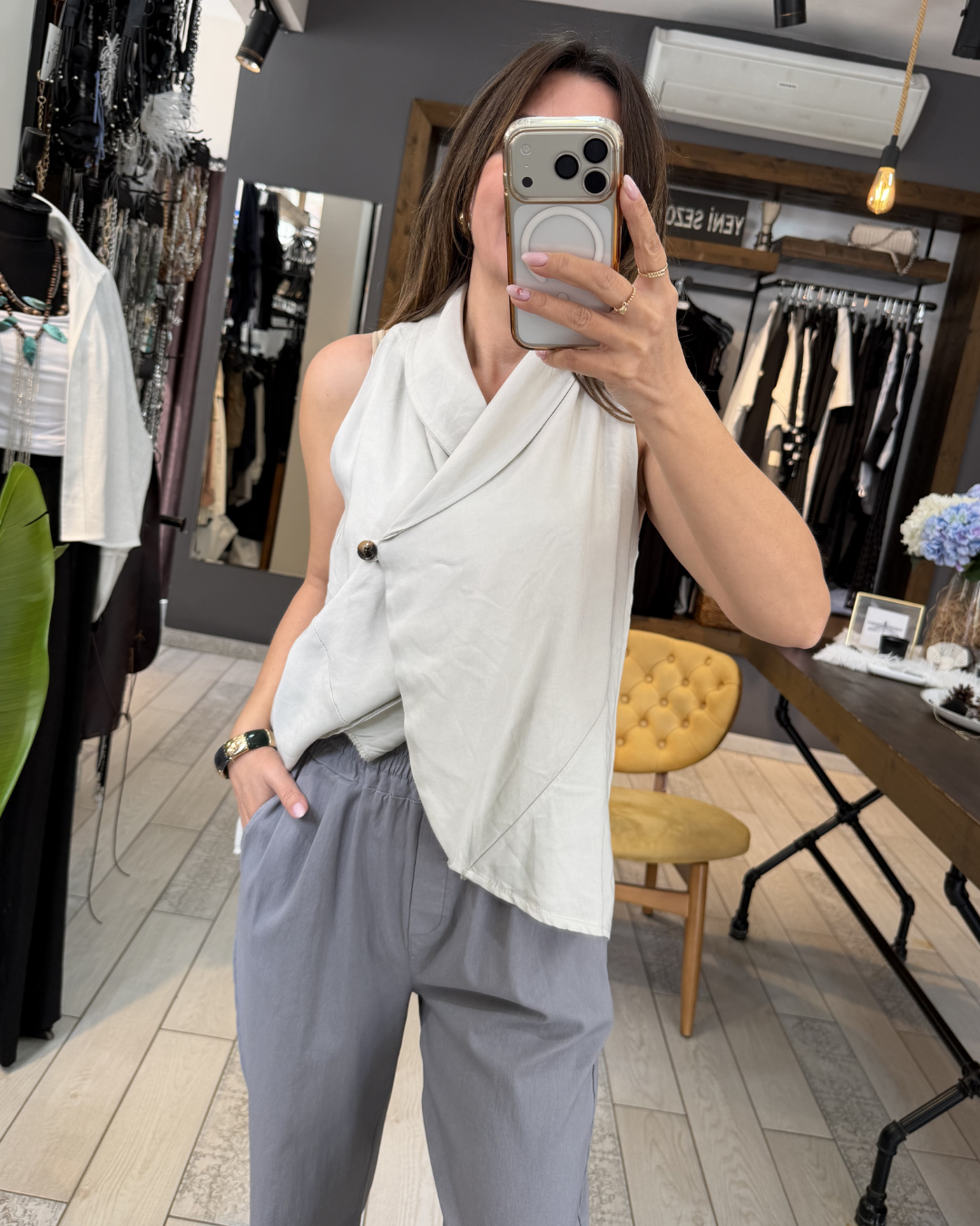 Alya Bluz/Yelek (bej)