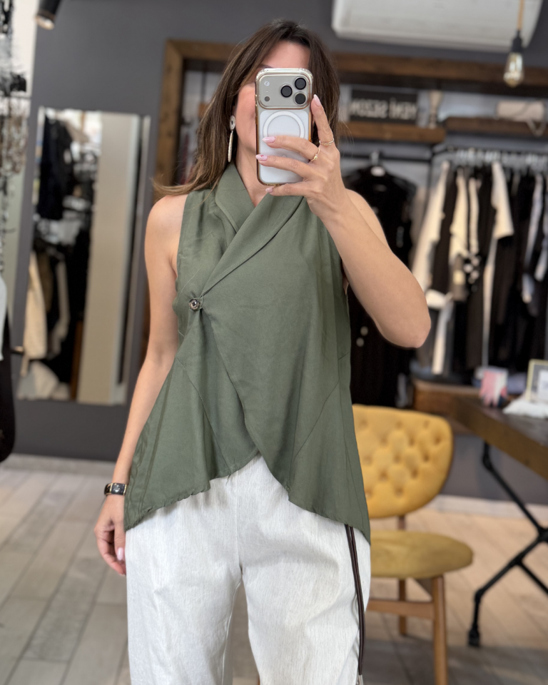 Alya Bluz/Yelek (haki)