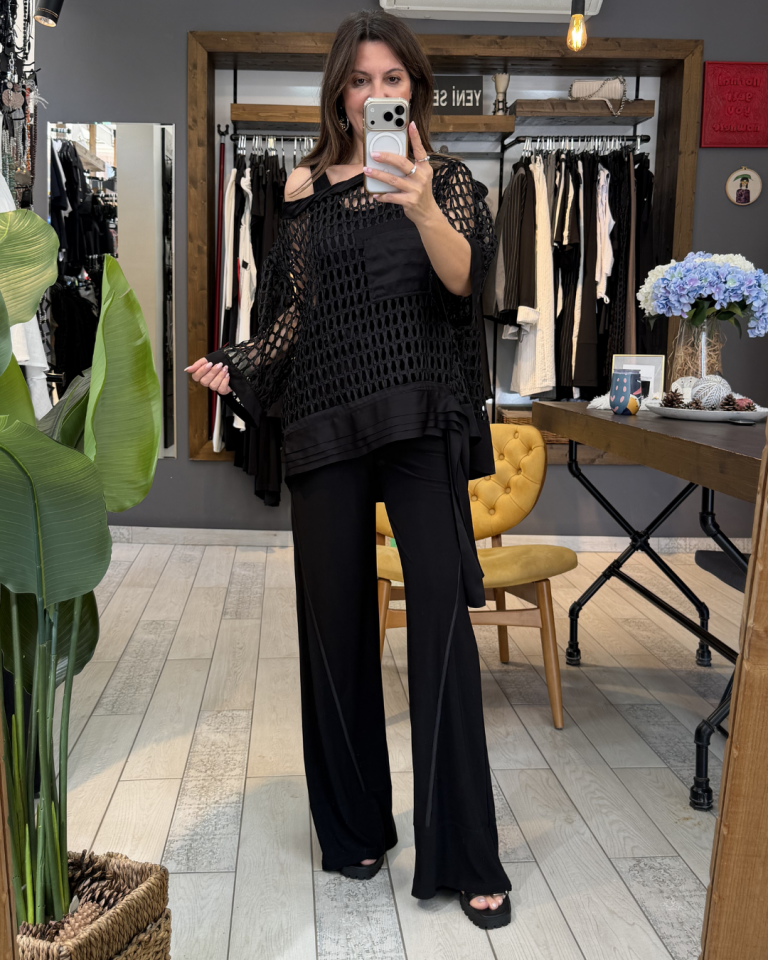 Abby File Bluz (siyah)