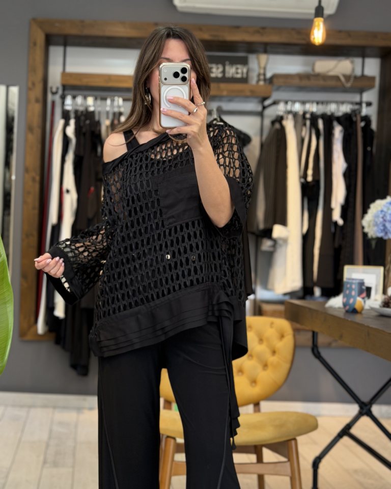 Abby File Bluz (siyah)