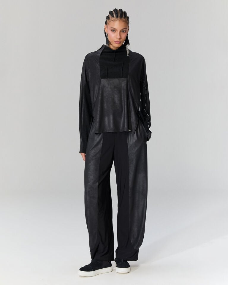 Juliette Deri Görünümlü Bluz