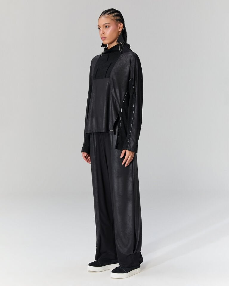 Juliette Deri Görünümlü Bluz