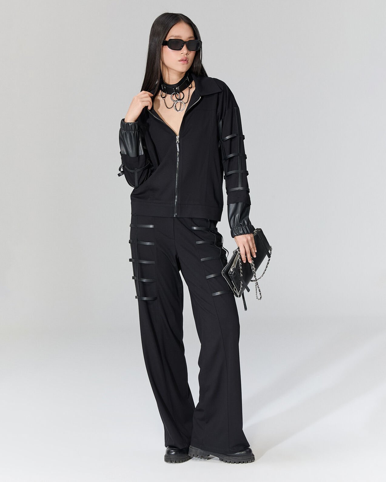 Bianca Şeritli Bluz / Ceket