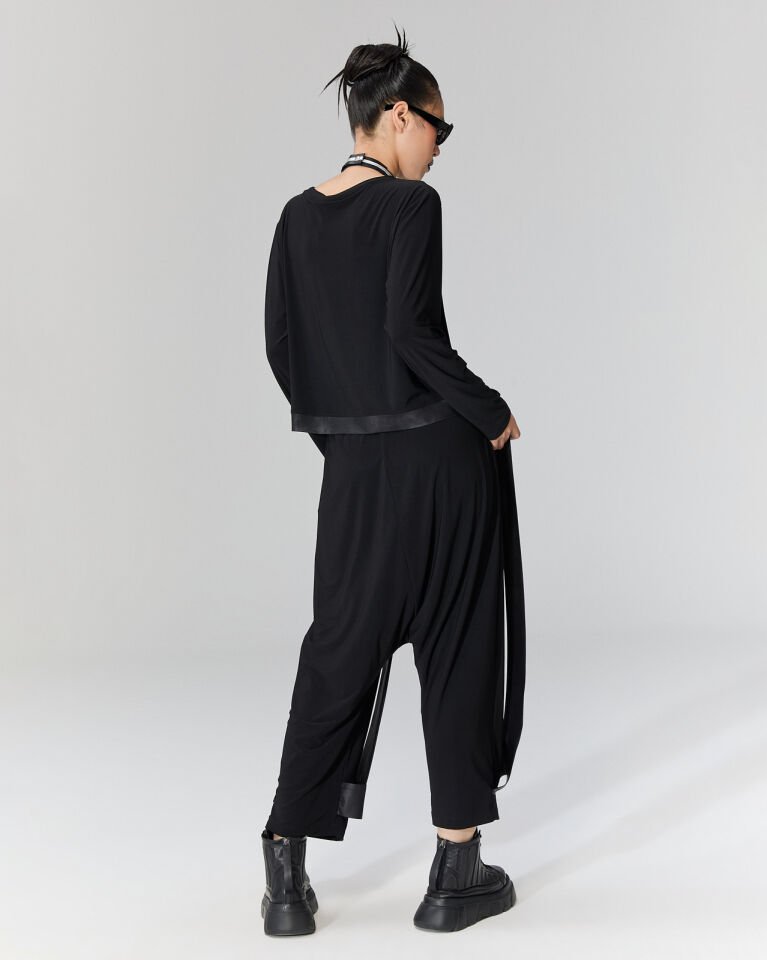 Şerit Detaylı Şalvar Pantolon