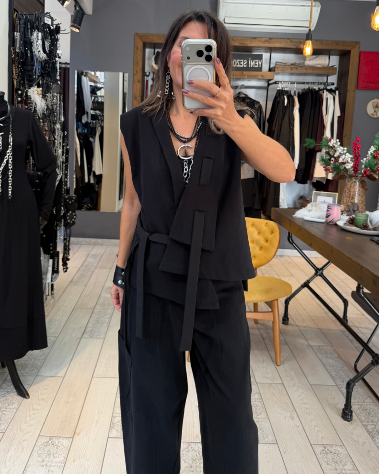 Lindez Tasarım Yelek (siyah)