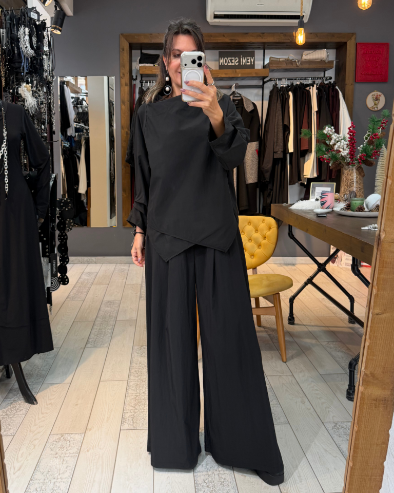 Omar Dik Yaka Bluz (siyah)