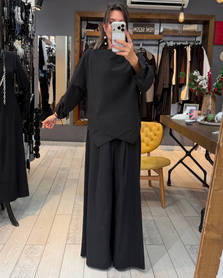 Omar Dik Yaka Bluz (siyah)