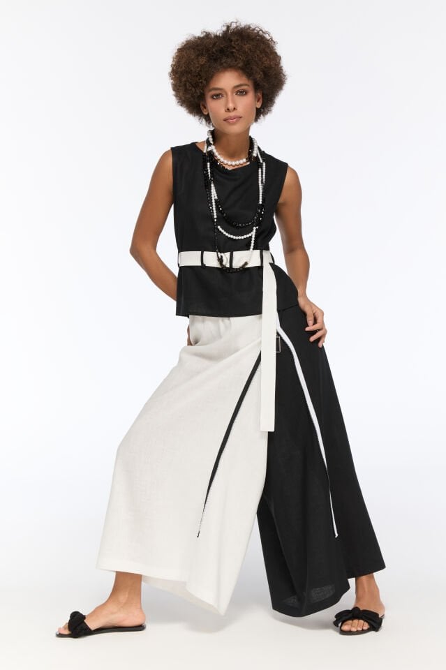 Lucas Kemerli Keten Bluz