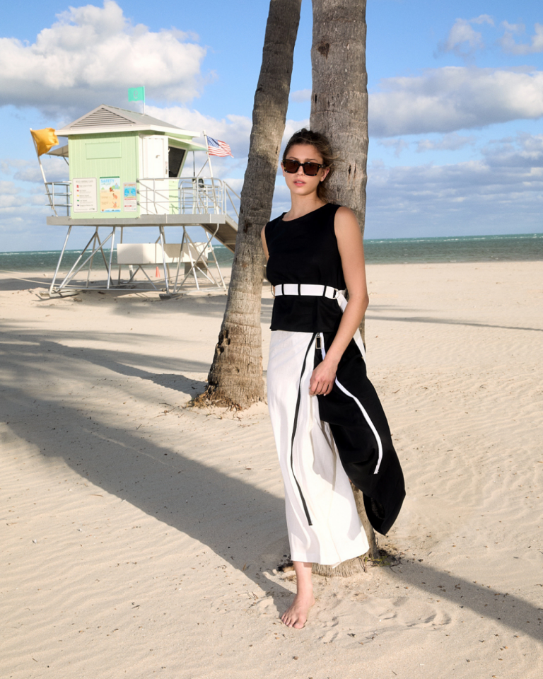 Fermuarlı Tasarım Etek Pantolon