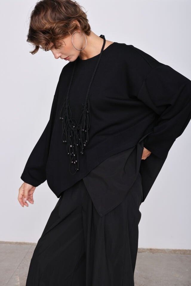 Brett Modal Bluz (siyah)