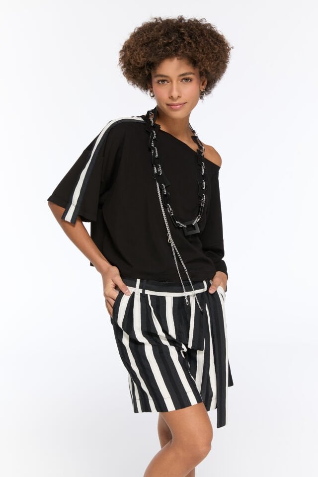 Dersia Çizgili Şort