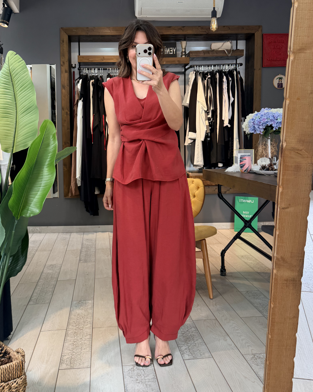 Sherri Şalvar Pantolon (bordo)