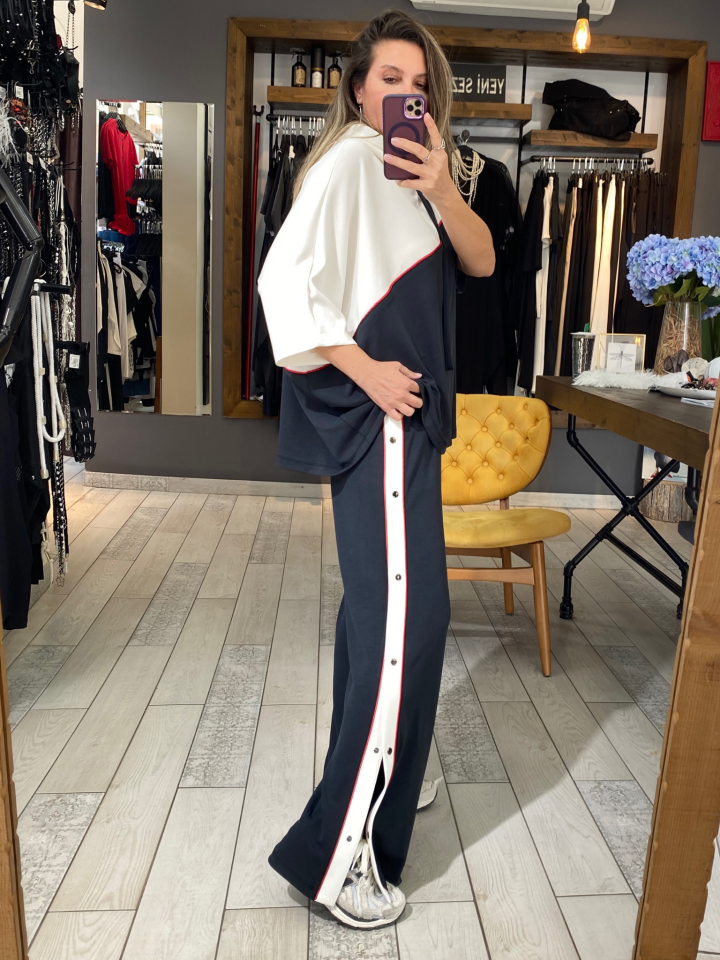 Findley Yanı Çıtçıtlı Modal Pantolon (siyah)