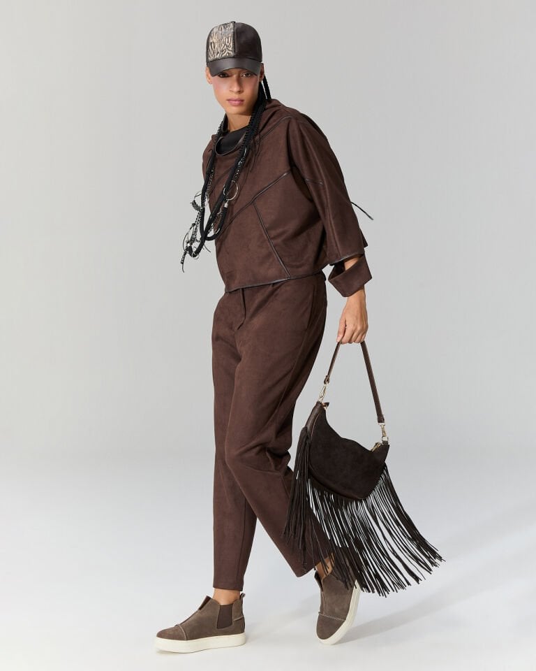 Sia Nubuk Dokulu Pantolon (Kahve)