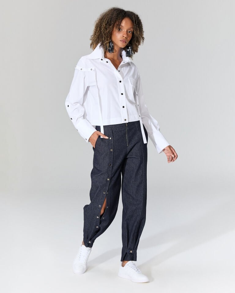 Nora Tasarım Gömlek (Beyaz)